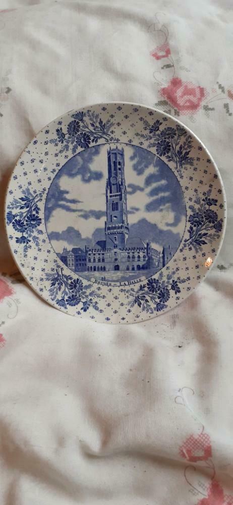 §Assiette boch freres bruges la halle, Antiek en Kunst, Ophalen of Verzenden