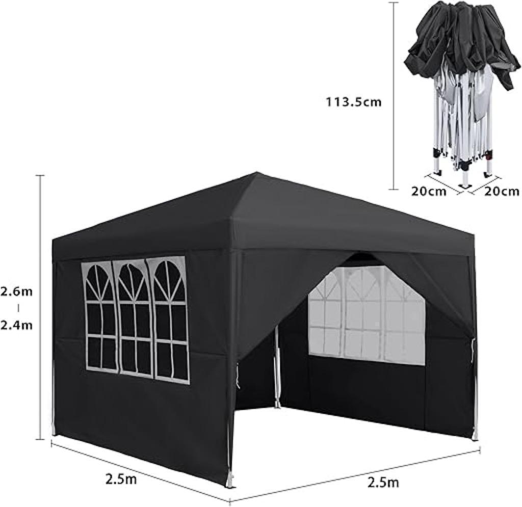Partytent inklapbaar vouwbaar Paviljoen Pop Up Easy 4 wanden, Neuf, Tente de réception, Pliable, Moins de 4 mètres