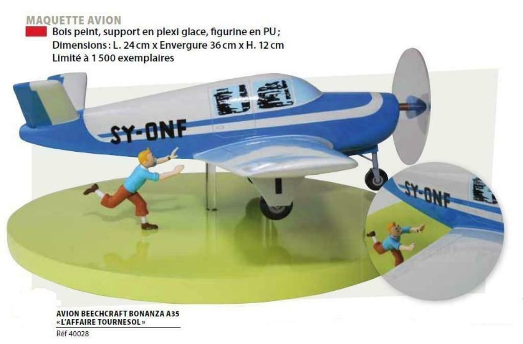 2012-TINTIN-avion beechcraft, Collections, Enlèvement ou Envoi, Neuf, Humain
