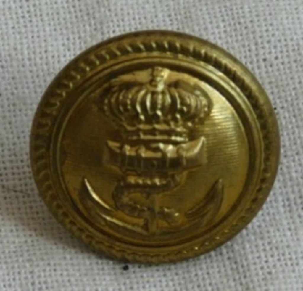 Knoop, Uniform Pet, Koninklijke Marine, 16mm, 1 stuks.(Nr.1), Verzamelen, Ophalen of Verzenden, Marine, Overige typen