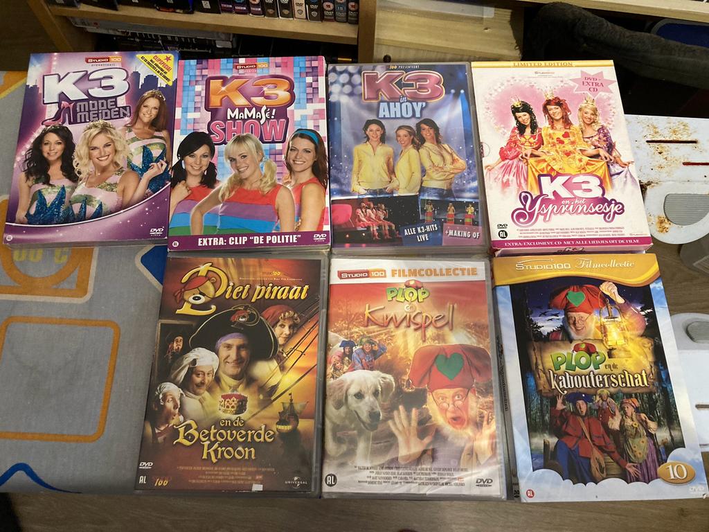 Diverse studio 100 dvds (K3, plop, piet piraat), Cd's en Dvd's, Alle leeftijden, Ophalen of Verzenden, Zo goed als nieuw, Film
