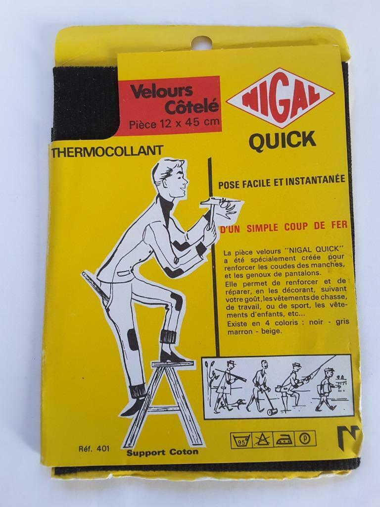 tissu velours côtelé thermocollant 12 x 45 cm Nigal Quick, Enlèvement ou Envoi, Neuf