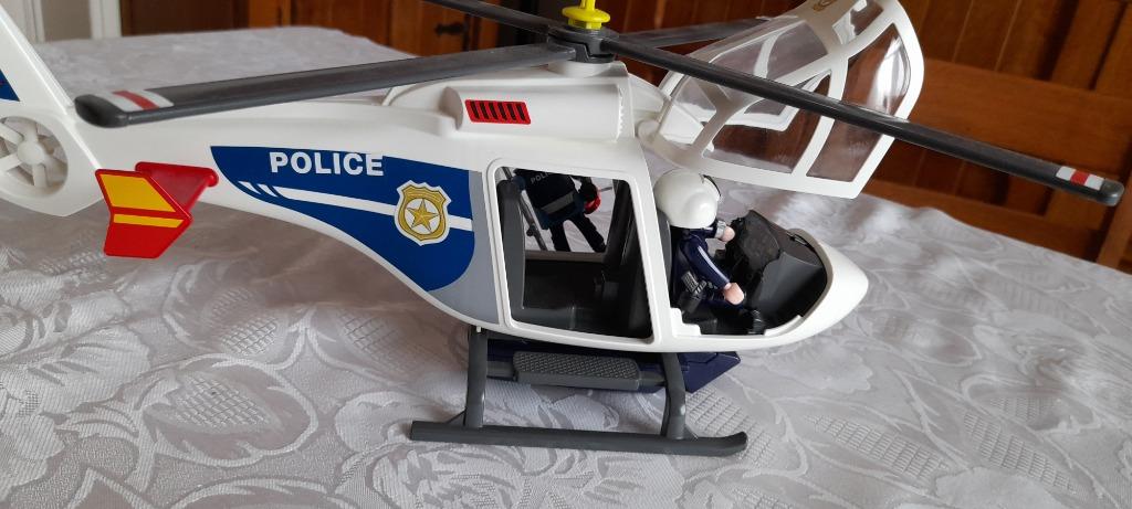 Hélicoptère police playmobil, Ophalen, Zo goed als nieuw, Complete set