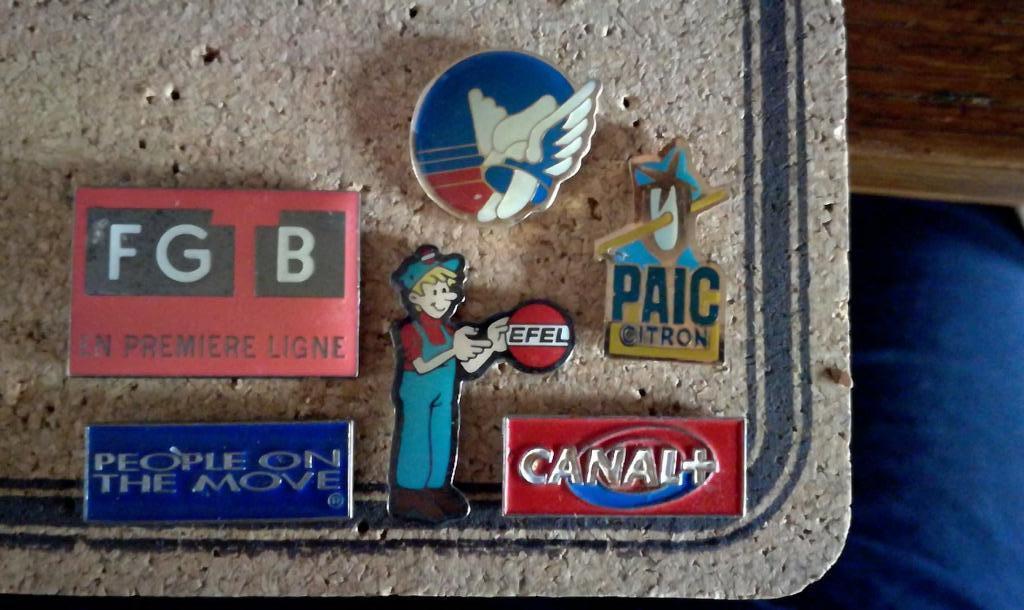 Lot pins marques gauloise paic canal +, Ophalen of Verzenden, Gebruikt, Merk, Speldje of Pin