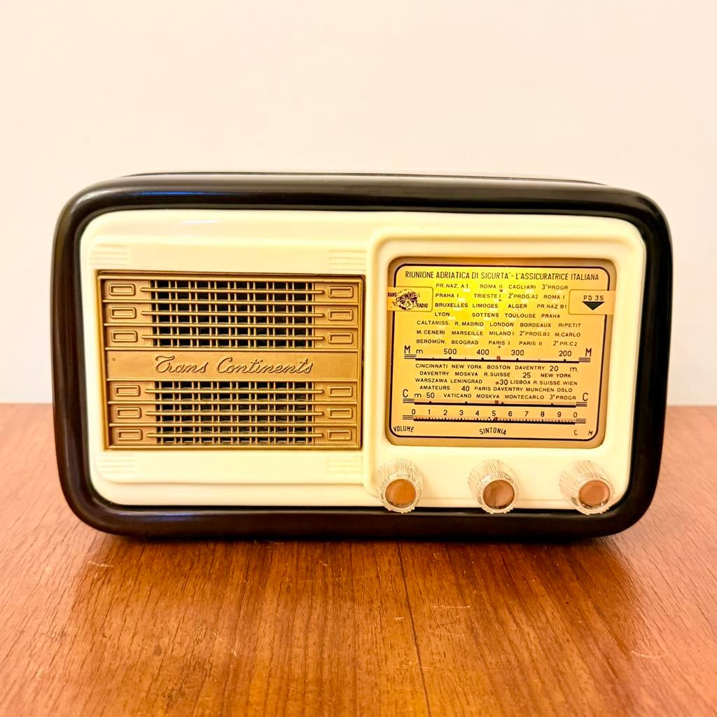 ZELDZAME VINTAGE RECLAME BUIZENRADIO TRANS CONTINENTS PD35, Envoi