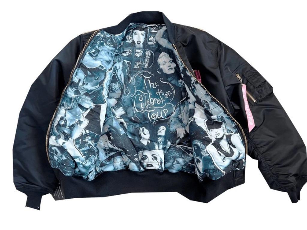 MADONNA - Celebration Tour: exclusive VIP bomberjack, Enlèvement ou Envoi, Noir, Alpha Industries, Taille 42/44 (L)