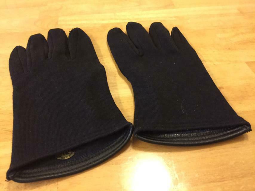 Handschoenen heren - wol met lederen handpalm., Ophalen of Verzenden, Zo goed als nieuw, Handschoenen