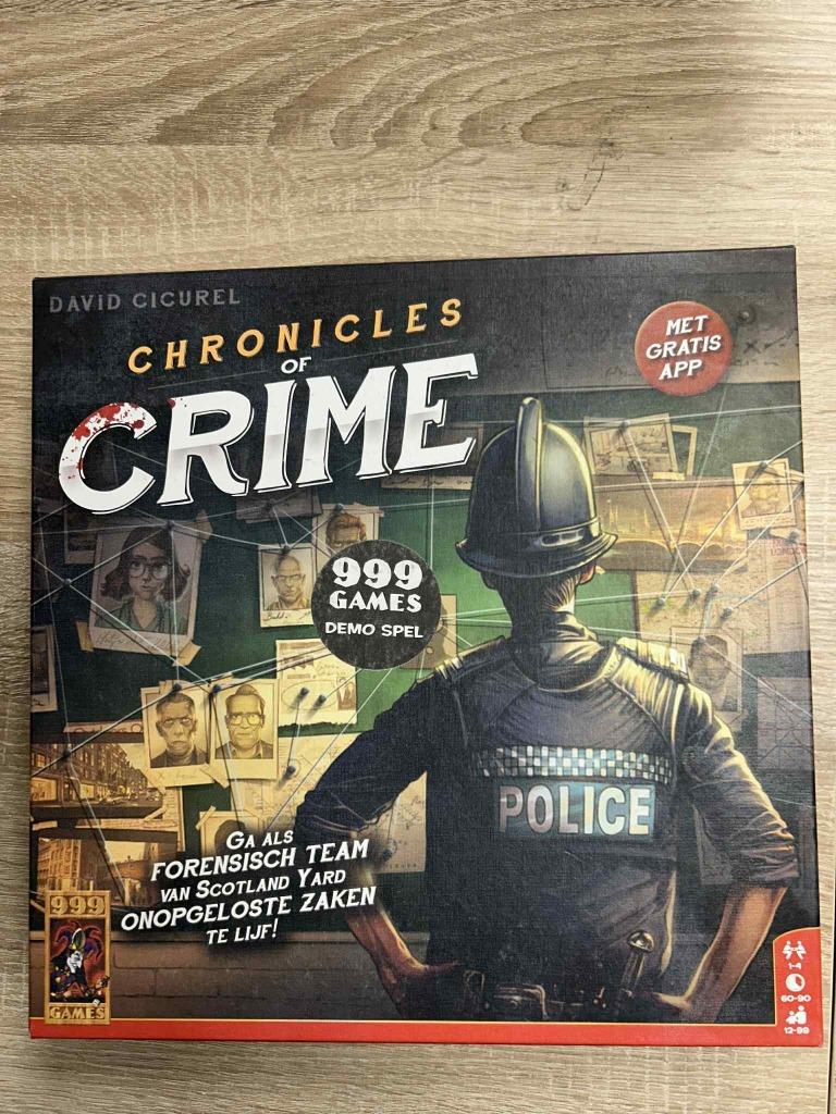 Chronicles of Crime - Bordspel, Hobby en Vrije tijd, Gezelschapsspellen | Bordspellen, Ophalen of Verzenden, Zo goed als nieuw