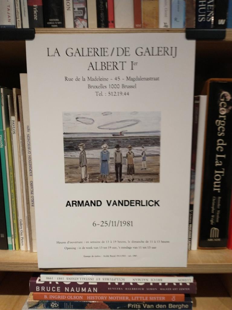 Armand Vanderlick 1981 affiche, Enlèvement ou Envoi, Comme neuf
