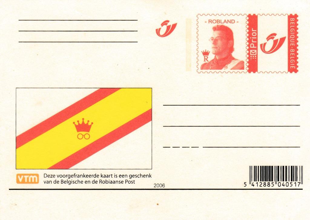 entier postal Robland VTM, Non oblitéré, Autre, Envoi, Neuf