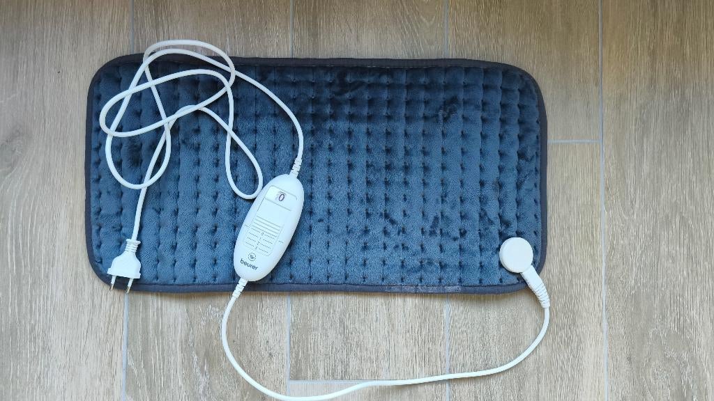 Elektrisch deken - Beurer, Ophalen of Verzenden, Gebruikt, Grijs, Deken of Dekbed