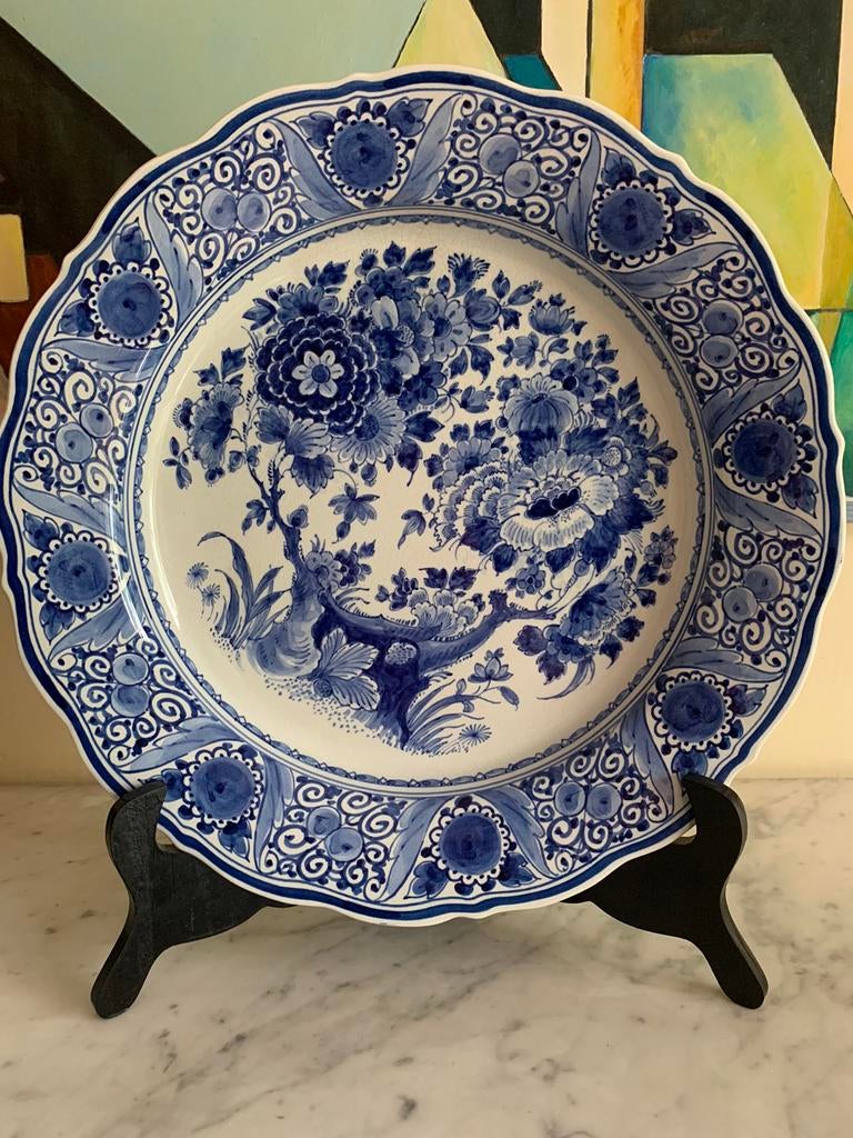 Grote Delft blauw Schaal van Porceleyne Fles uit 1959, Ophalen of Verzenden