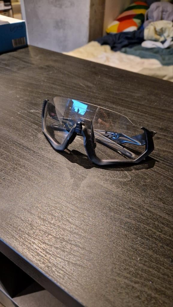 OAKLEY Flight jacket grey ink clear BIK ird photo activated, Gebruikt, Kinderen, Ophalen of Verzenden, Oakley