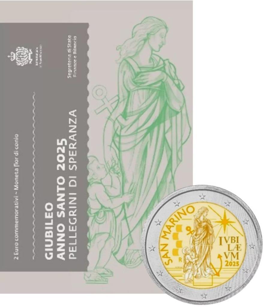 2 euros Saint-Marin 2025 Année Sainte sous blister, Enlèvement ou Envoi, Saint-Marin, 2 euros