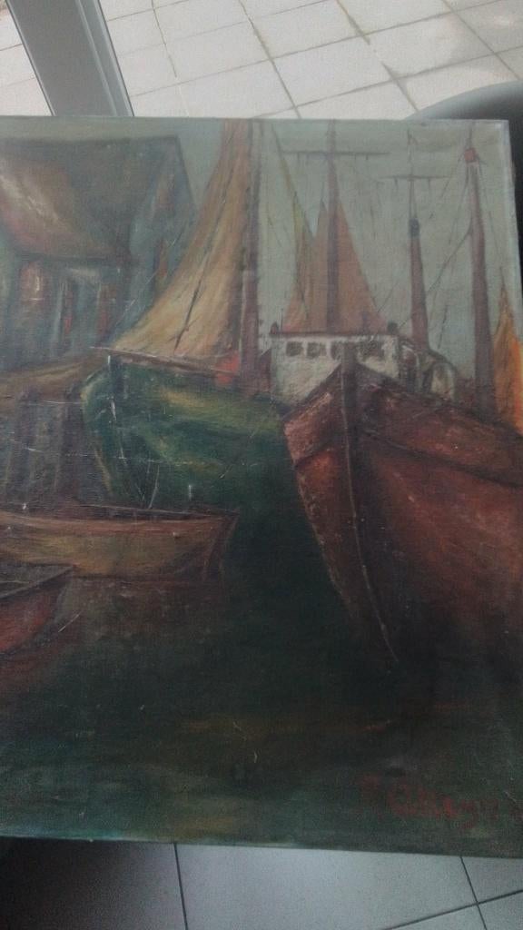schilderij, Antiek en Kunst, Ophalen of Verzenden