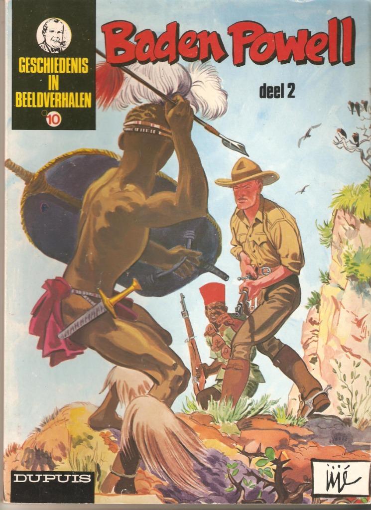 geschiedenis in beeldverhalen nr 10 baden powel nr 2, Boeken, Hubinon, Eén stripboek, Ophalen of Verzenden, Zo goed als nieuw
