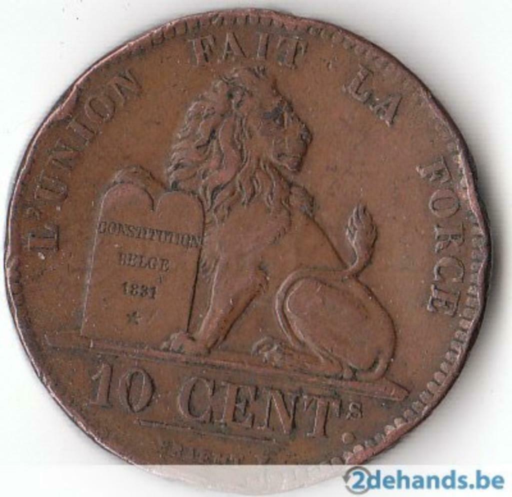 piece monnaie belge 10 cent, Enlèvement ou Envoi, Belgique