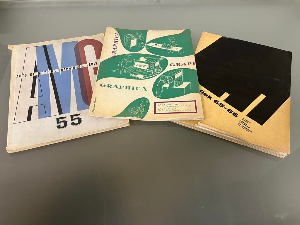 Grafische tijdschriften arts et metiers graphiques Paris, Boeken, Ophalen of Verzenden, Gelezen, Grafische vormgeving