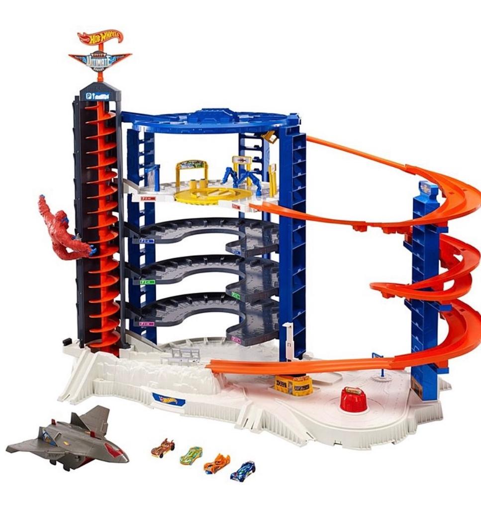 Hot Wheels Super Ultimate Garage Play Set Vliegtuig en Aap, Enfants & Bébés, Jouets | Circuits, Enlèvement, Comme neuf, Circuit