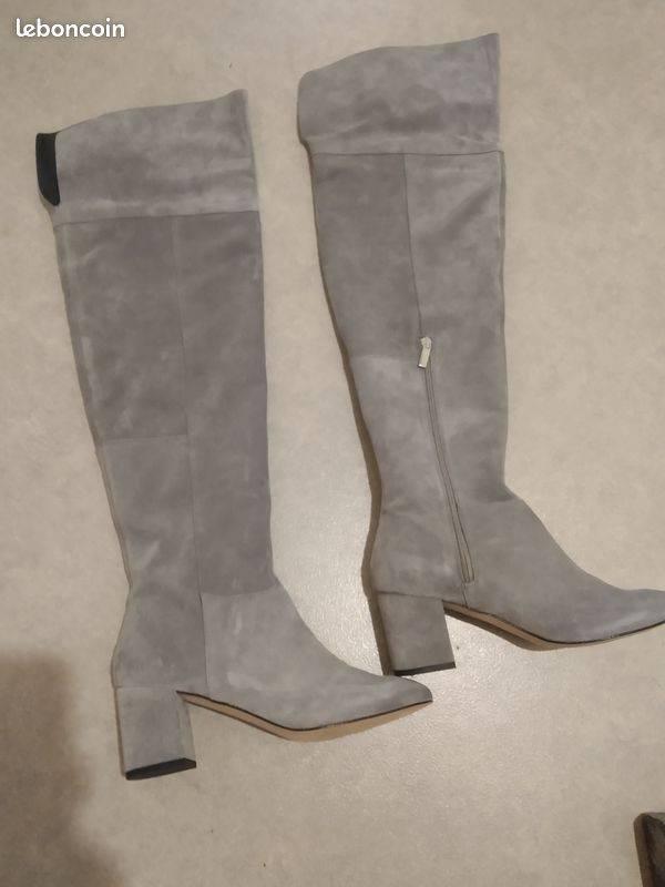 Cuissardes grises neuves, Neuf, Gris, Enlèvement, Bottes hautes