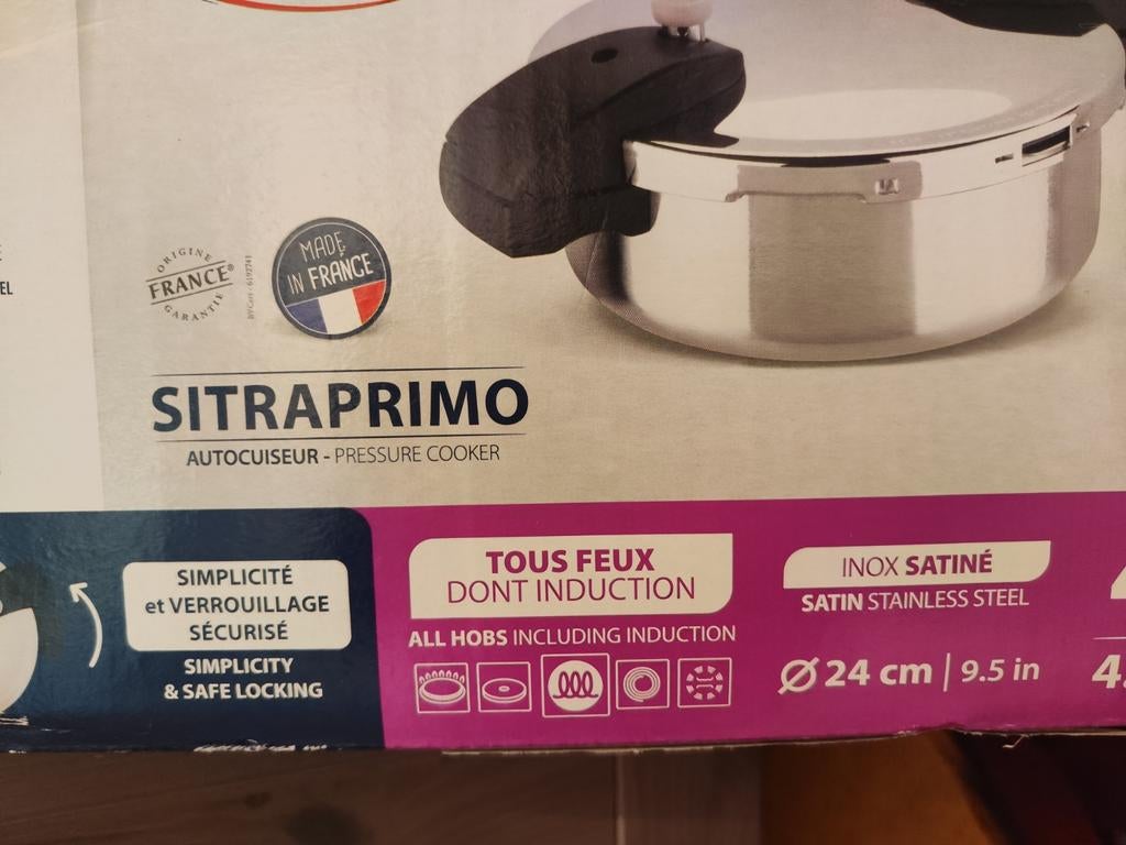 Nieuwe Sitram 4 liter snelkookpan, Ophalen, Nieuw