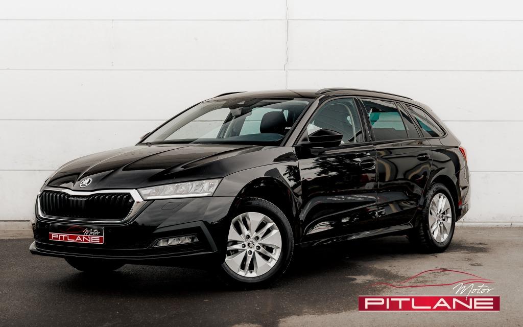 Skoda Octavia Combi 1.0 TSI slimme virtuele cockpit/Lane-As, Voorwielaandrijving, Stof, Zwart, Bedrijf