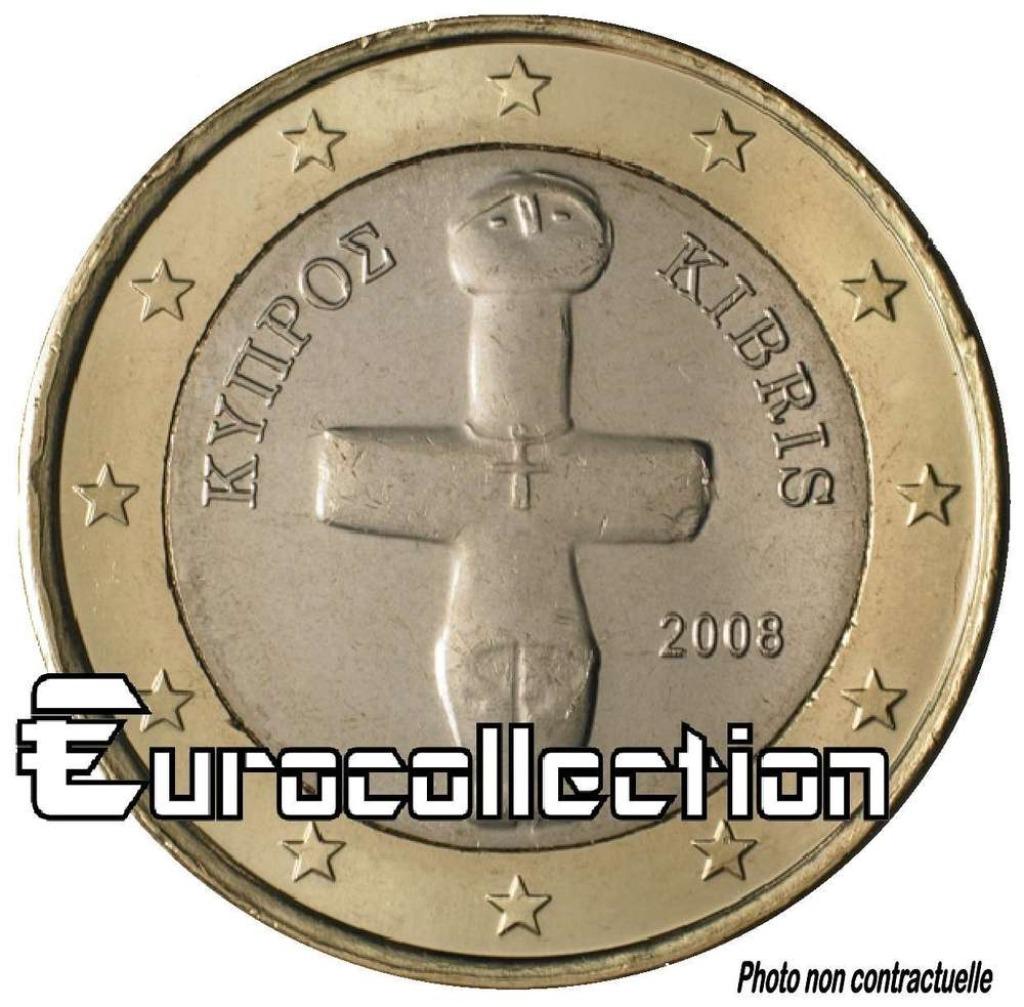 1 EURO CHYPRE 2008, Postzegels en Munten, Munten | Europa | Euromunten, Ophalen, Cyprus, 1 euro, Losse munt