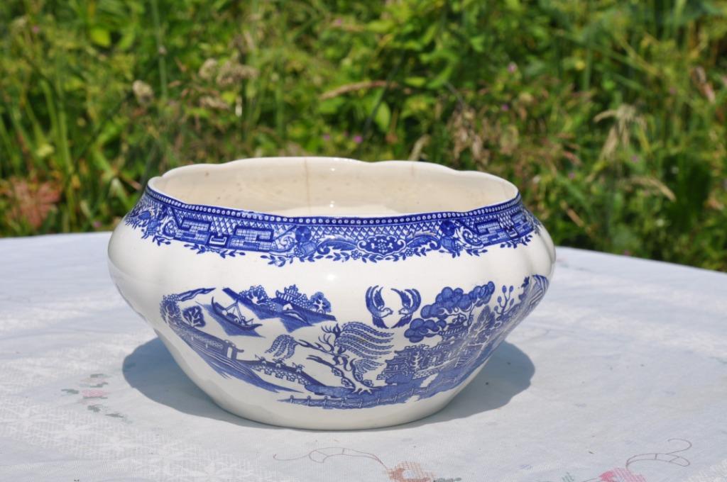 ancien cache pot nimy decor willow, Antiek en Kunst, Antiek | Keramiek en Aardewerk, Ophalen of Verzenden