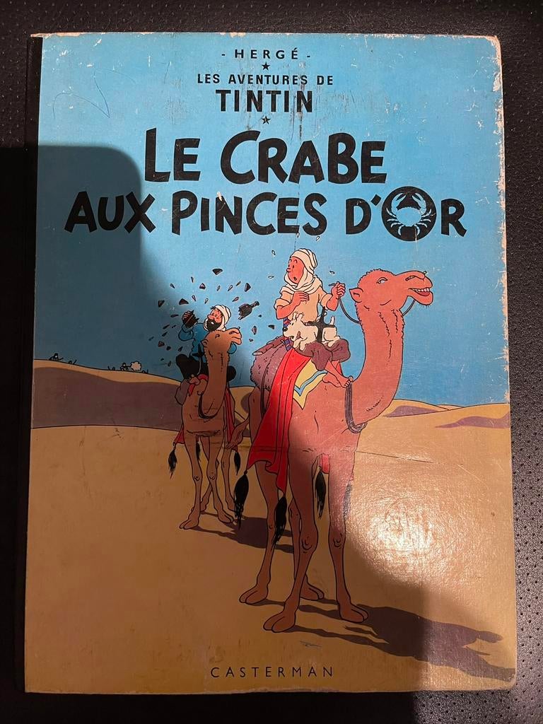 LES AVENTURES DE TINTIN 9x franse strips, Ophalen of Verzenden, Zo goed als nieuw