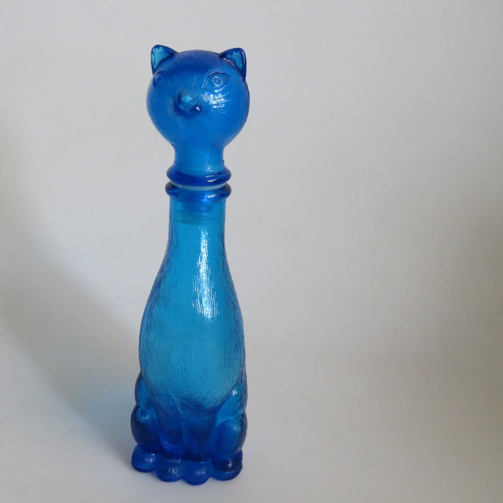 Empoli karaf kat blauw, Ophalen of Verzenden