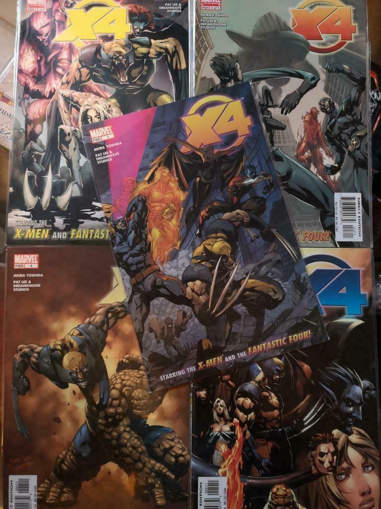 X4 (X-Men / Fantastic Four) # 1-5 (volledige set), Boeken, Complete serie of reeks, Ophalen of Verzenden, Nieuw
