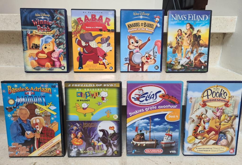 Kinderdvd's (ook per stuk verkrijgbaar), Cd's en Dvd's, Gebruikt, Alle leeftijden, Overige genres, Ophalen of Verzenden