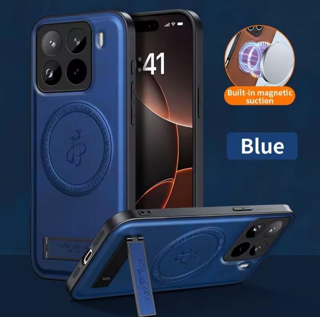 Coque premium en cuir pour Xiaomi Mi 15 Pro, Enlèvement ou Envoi, Neuf, Façade ou Cover