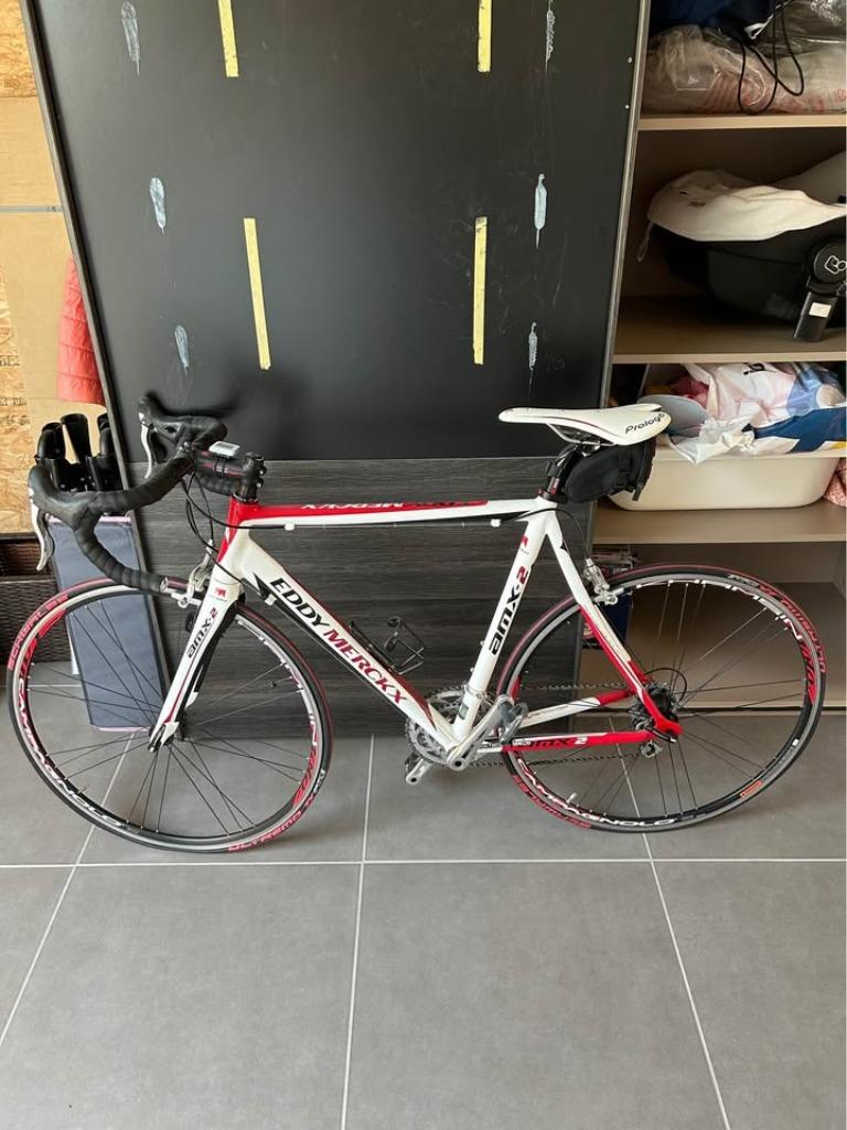 Eddy Merckx AMX-2 koersfiets, Fietsen en Brommers, 10 tot 15 versnellingen, Zo goed als nieuw, 53 tot 57 cm, Ophalen