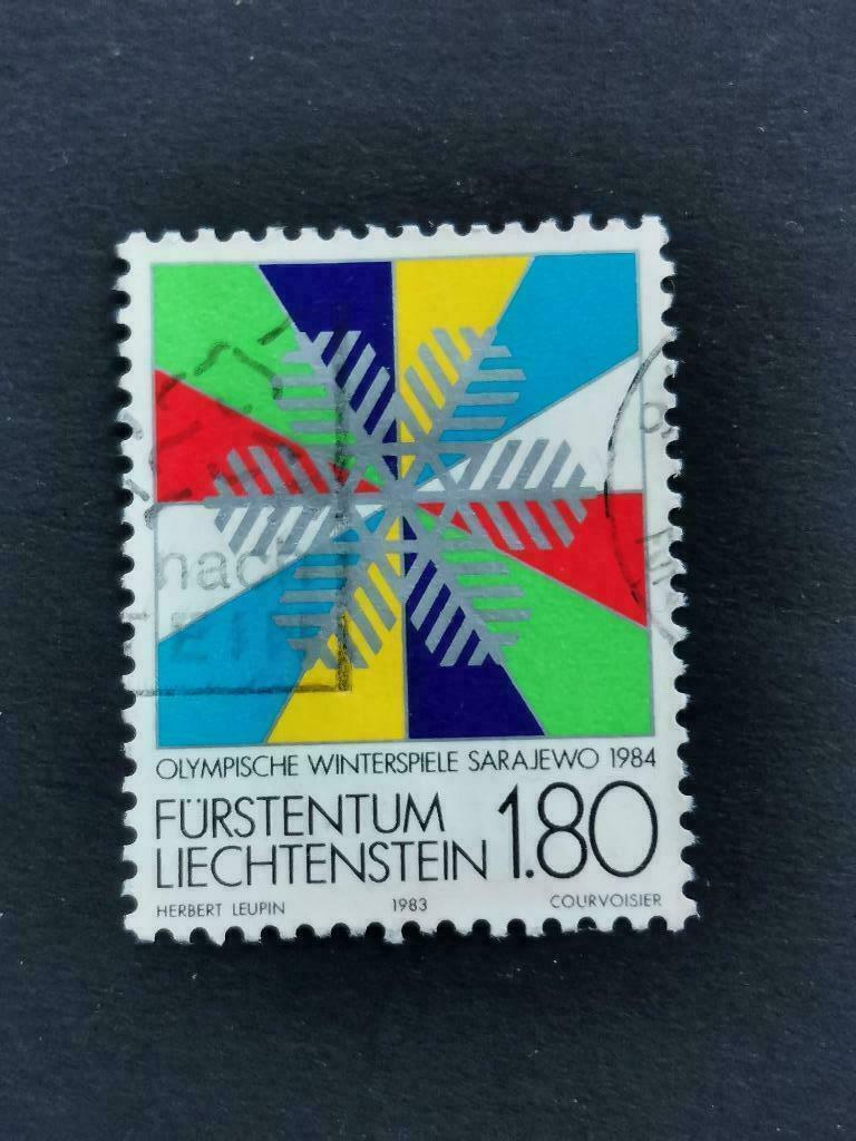 Liechtenstein 1983 - Jeux Olympiques d'hiver de Sarajevo, Envoi, Affranchi