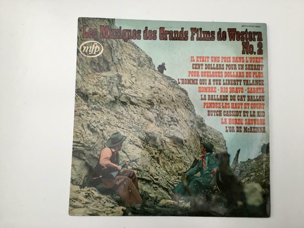 Vinyl lp filmmuziek Les musiques des grands films de Western, CD & DVD, Enlèvement ou Envoi