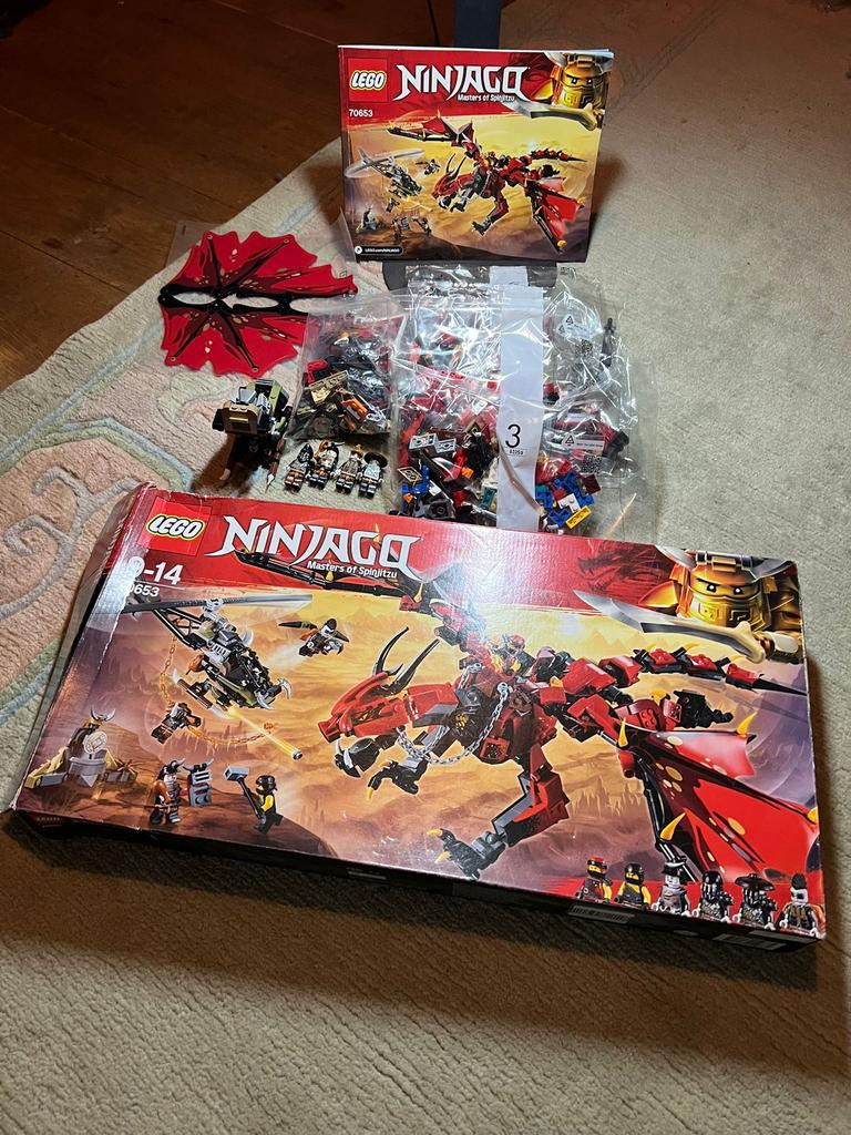 Lego Ninjago 70653, Enlèvement, Utilisé, Briques en vrac, Lego