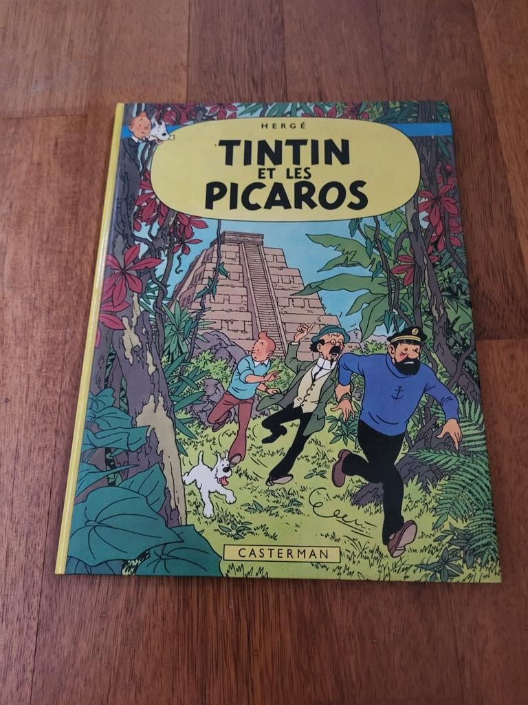Kuifje Tintin et les Picaros eerste druk C1, Boeken, Stripverhalen, Ophalen of Verzenden