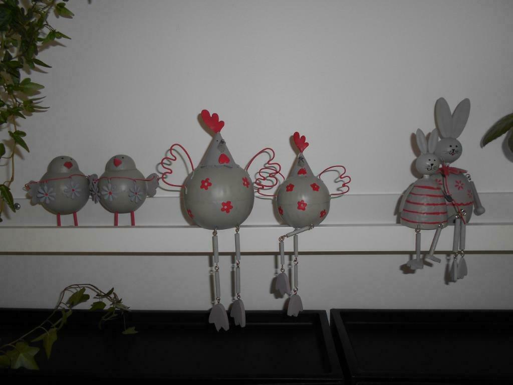 PâQUES ...lot de 6 décorations en métal, Enlèvement ou Envoi, Comme neuf