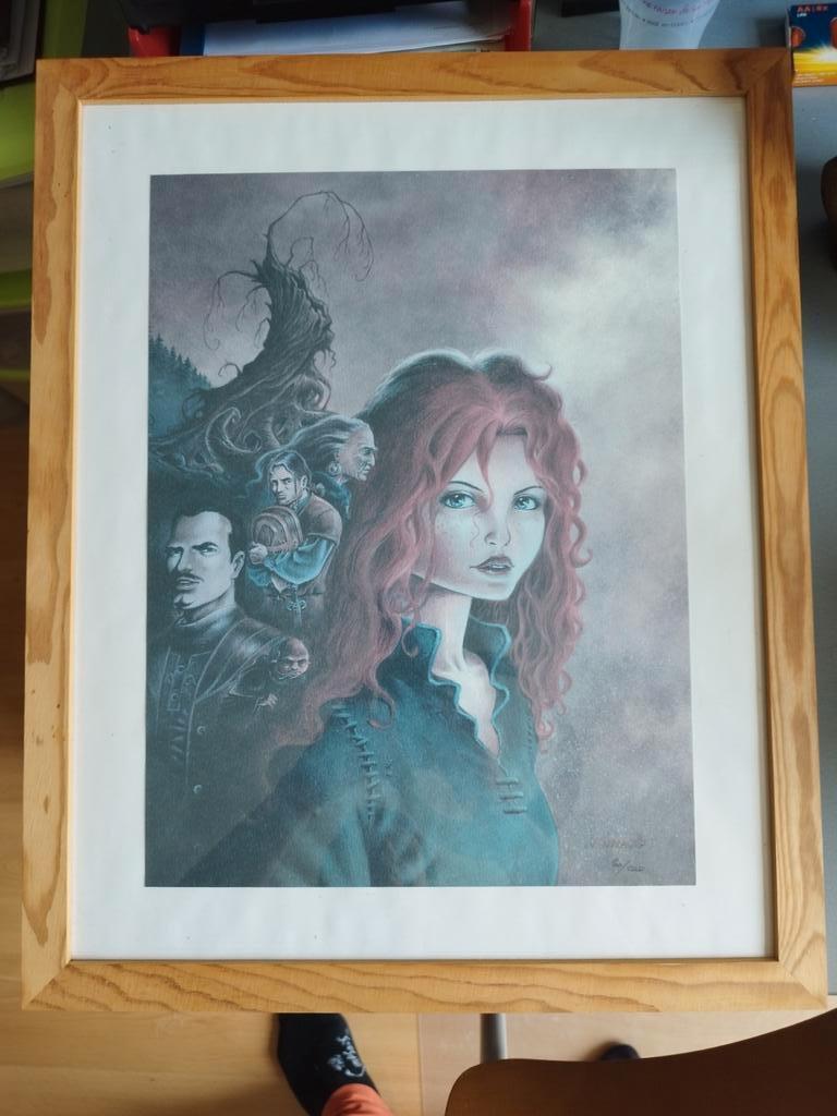 Affiche offset encadrée les contes de Mortepierre 30 x40, Enlèvement