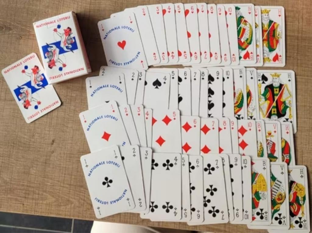 Nationale Loterij: speelkaarten, Verzamelen, Ophalen of Verzenden, Gebruikt, Speelkaart(en)