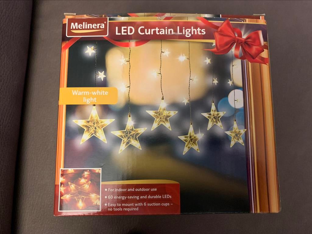 Rideaux lumineux LED (intérieur et extérieur), Divers, Noël, Comme neuf, Enlèvement
