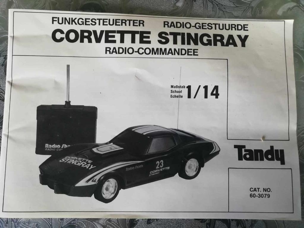 Manuel voiture radio commandée vintage Corvette Stingray, Collections, Enlèvement ou Envoi, Comme neuf