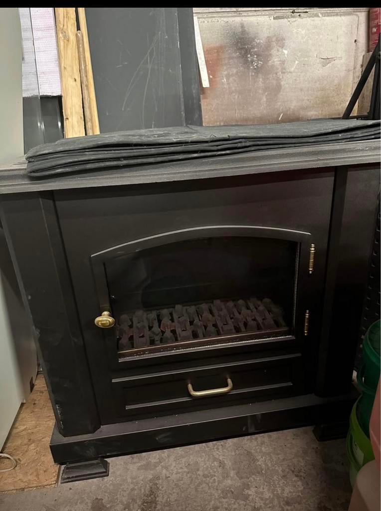 Gashaard / Gas-inzet-Werkend-Ideaal voor garage/tuinhuis€120, Enlèvement, Utilisé, Gaz