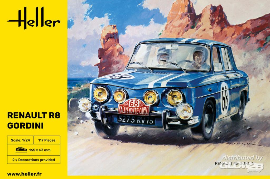 HELLER 80700 renault R8 gordini échelle 1/24, Neuf, Enlèvement ou Envoi, Voiture, Plus grand que 1:32