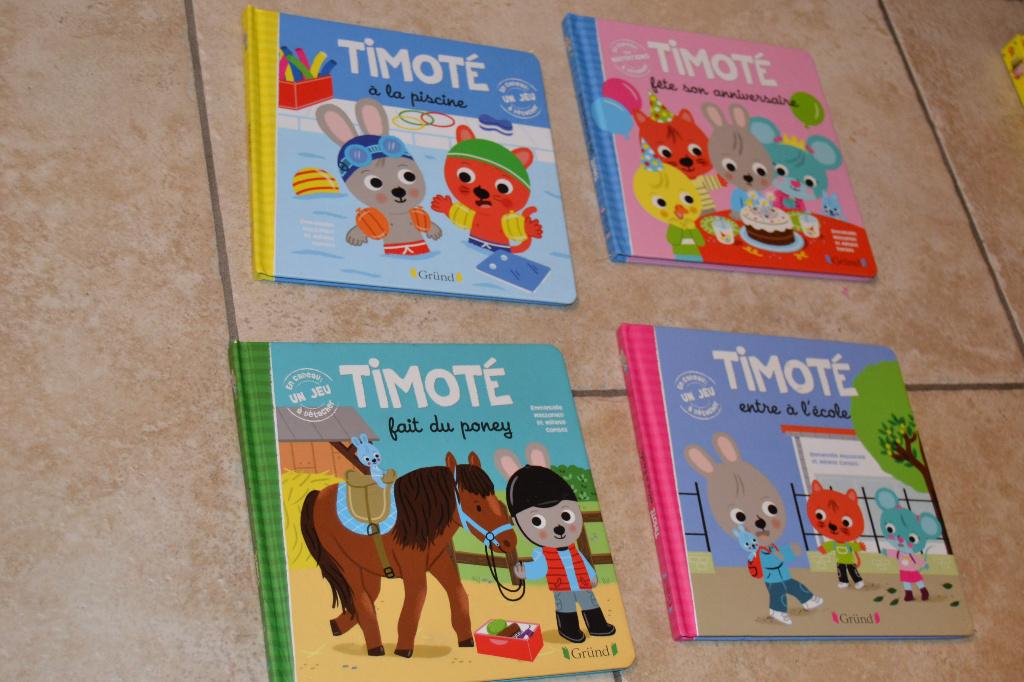 4 livres pour enfants " TIMOTE ", Grund, Enlèvement, Utilisé, 3 à 4 ans