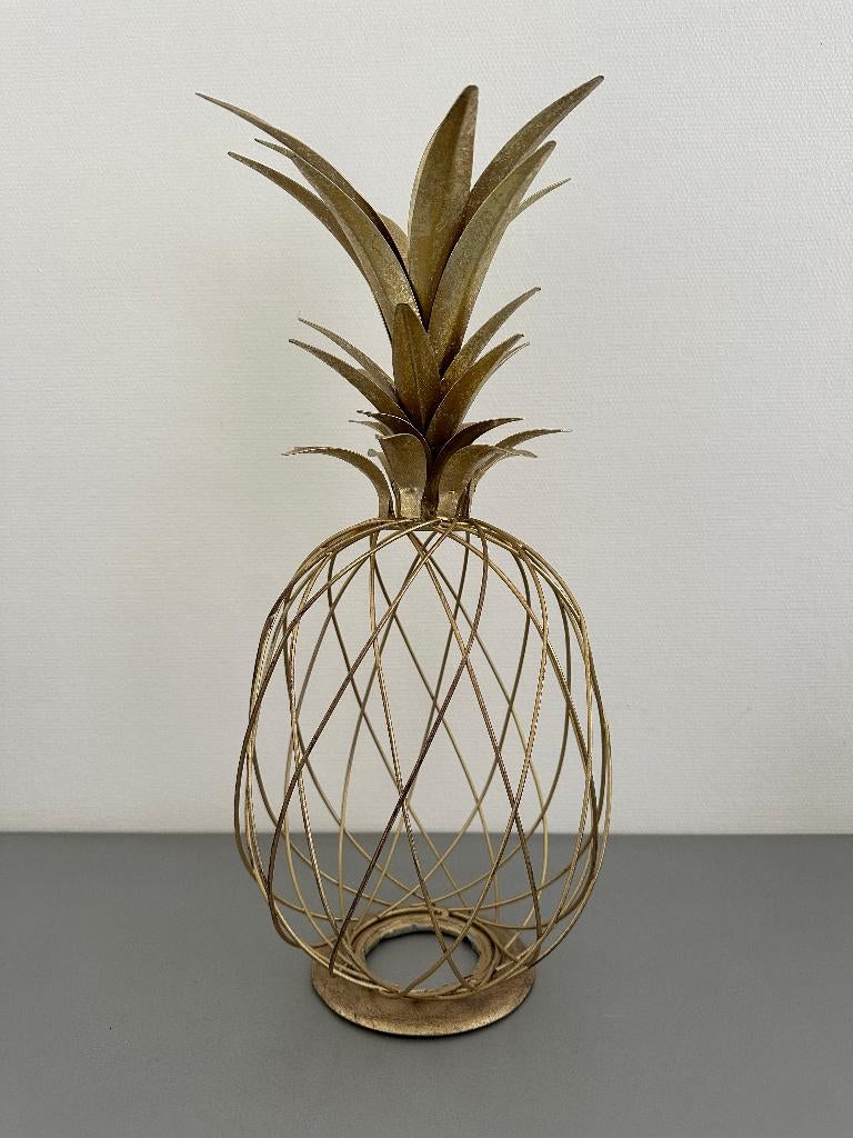 Decoratie ananas metaal, Ophalen of Verzenden, Zo goed als nieuw