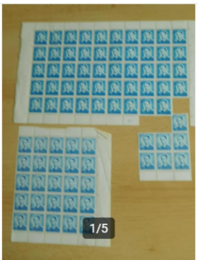 82 timbres de 7F Roi Baudouin, Non oblitéré, Non oblitéré, Maison royale, Envoi