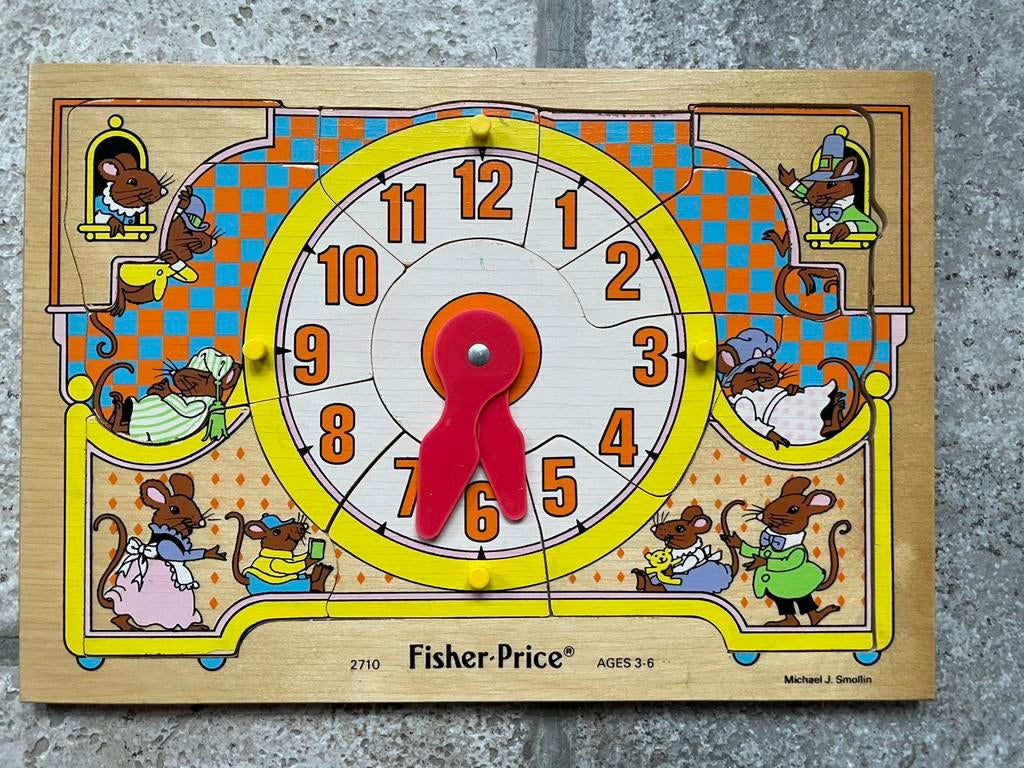 Houten puzzel Fisher Price, Ophalen, Zo goed als nieuw, Van hout, 4 tot 6 jaar