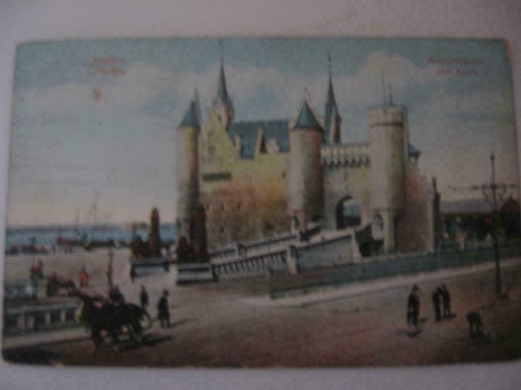 Anvers - Le Steen 20/07/1912.  Carte colorisée, non affranch, Collections, Enlèvement ou Envoi, 1920 à 1940, Non affranchie, Anvers